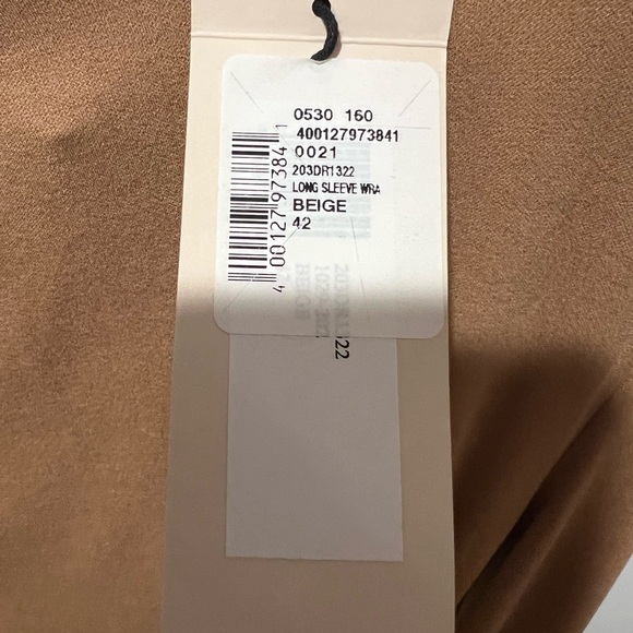 Alexandre Vauthier Elegant Tan Draped Dress - Picture 3 of 4